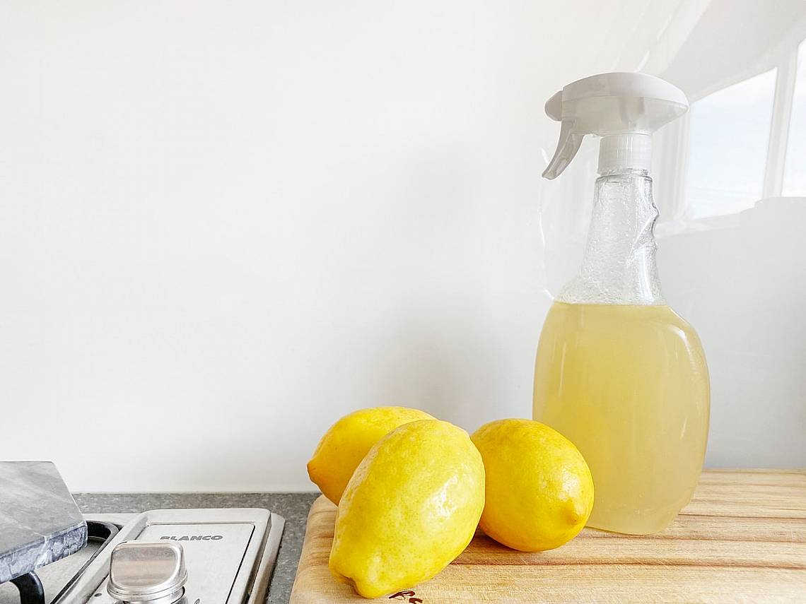 Homemade citrus peel &amp; vinegar multi-purpose cleaner